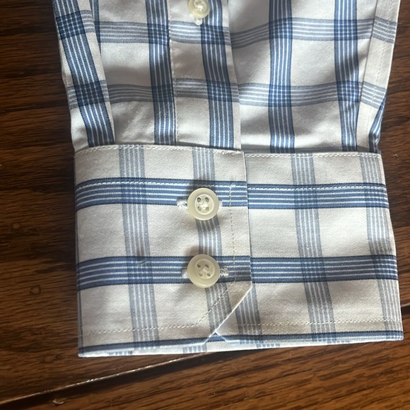 Banana Republic non iron slim fit Striped Button down shirt Size L - Picture 9 of 9